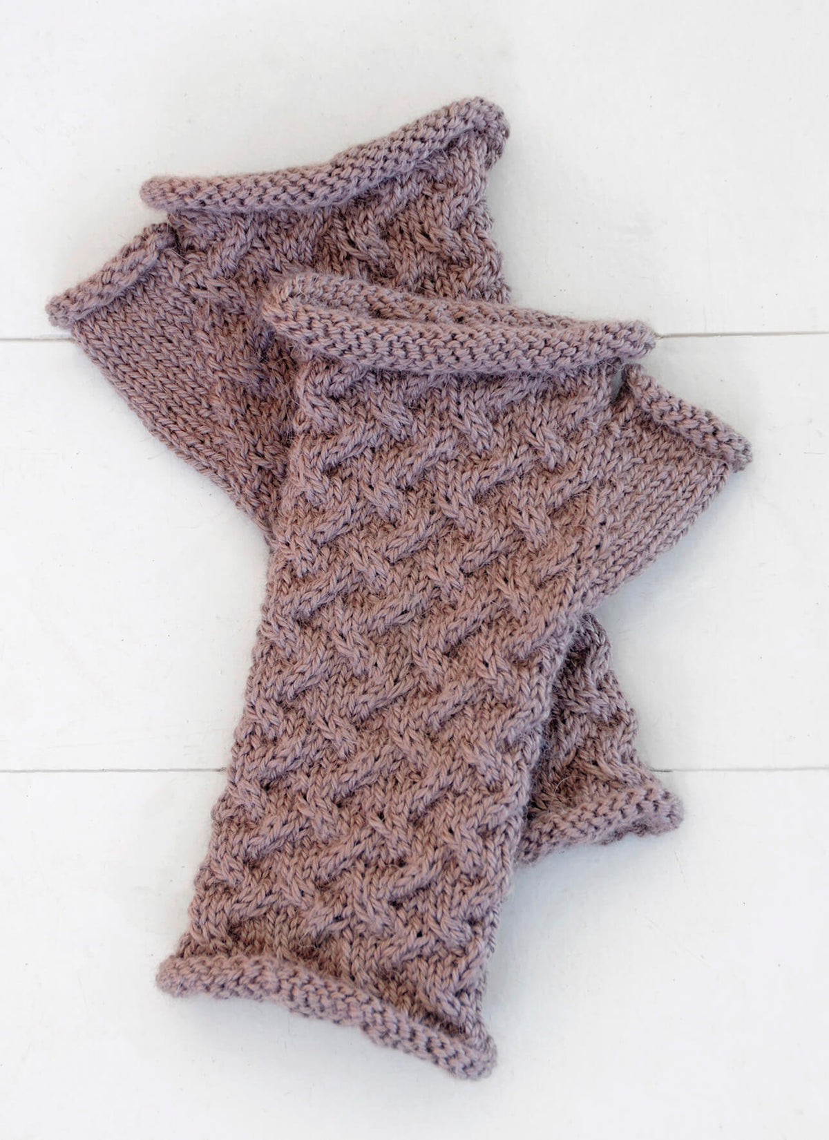 Cabled Mitts by Blue Sky Fibers