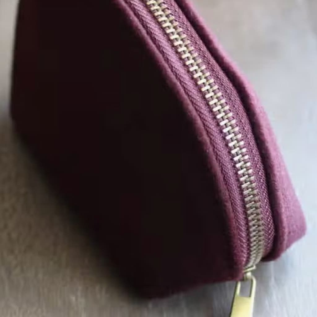 NNK Press Woolen Zippered Pouch | Un - Filled - Paradise Fibers