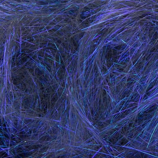 Close-up of Wisteria A20 Angelina fiber showing the iridescent strands