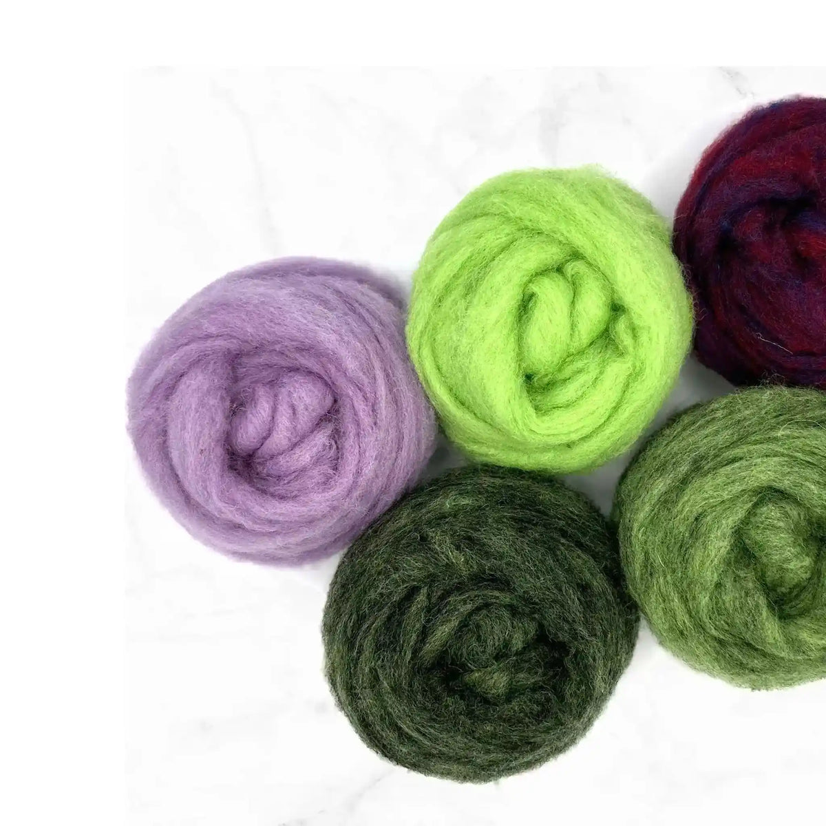 Paradise Fibers Carded Corrie Mixed Bag - Wisteria Collection