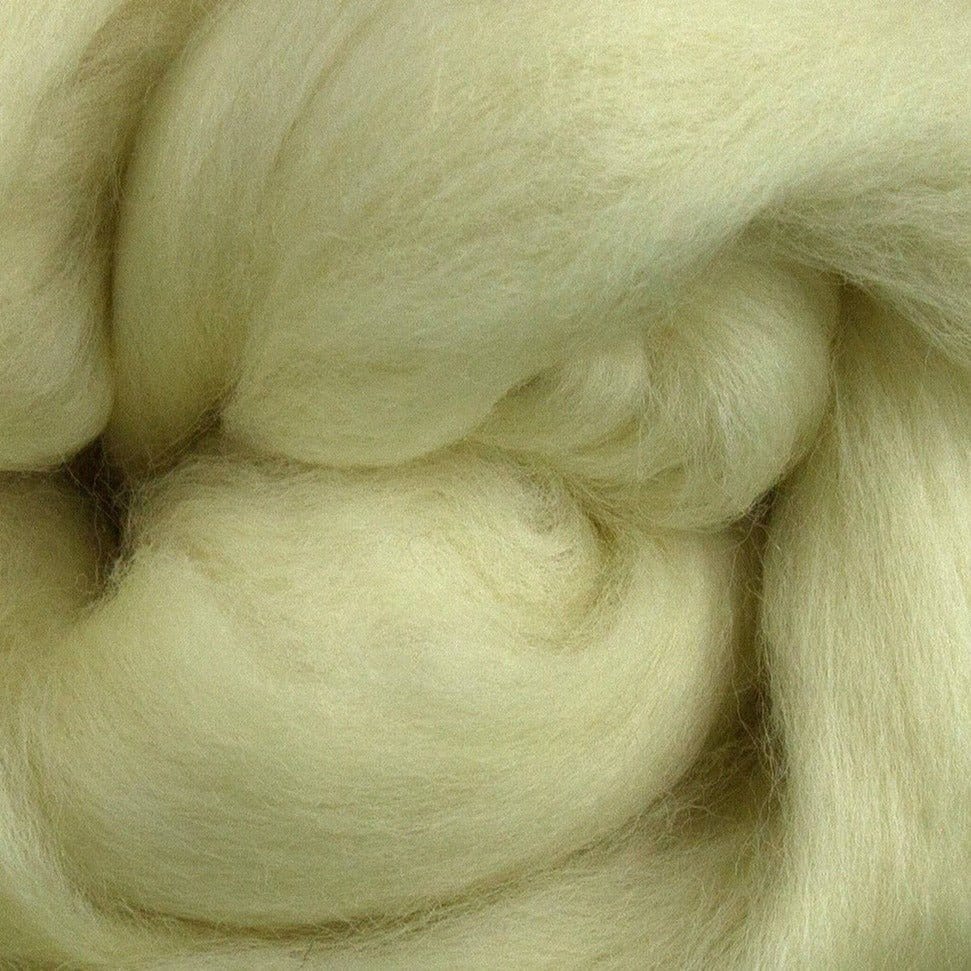 Paradise Fibers Corriedale Top - Natural White - Paradise Fibers