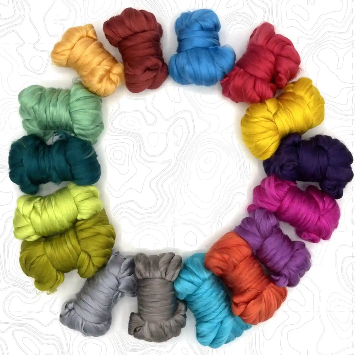 Paradise Fibers Dyed Mulberry Silk Mixed Bag - Full Range