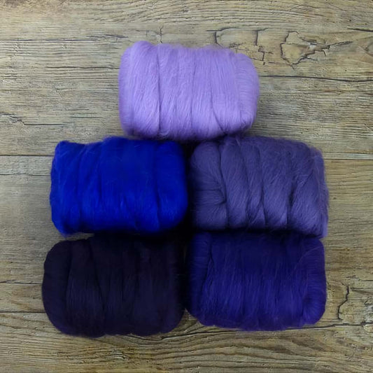 Paradise Fibers Mixed Merino Wool Bag - Plush Purple - Paradise Fibers