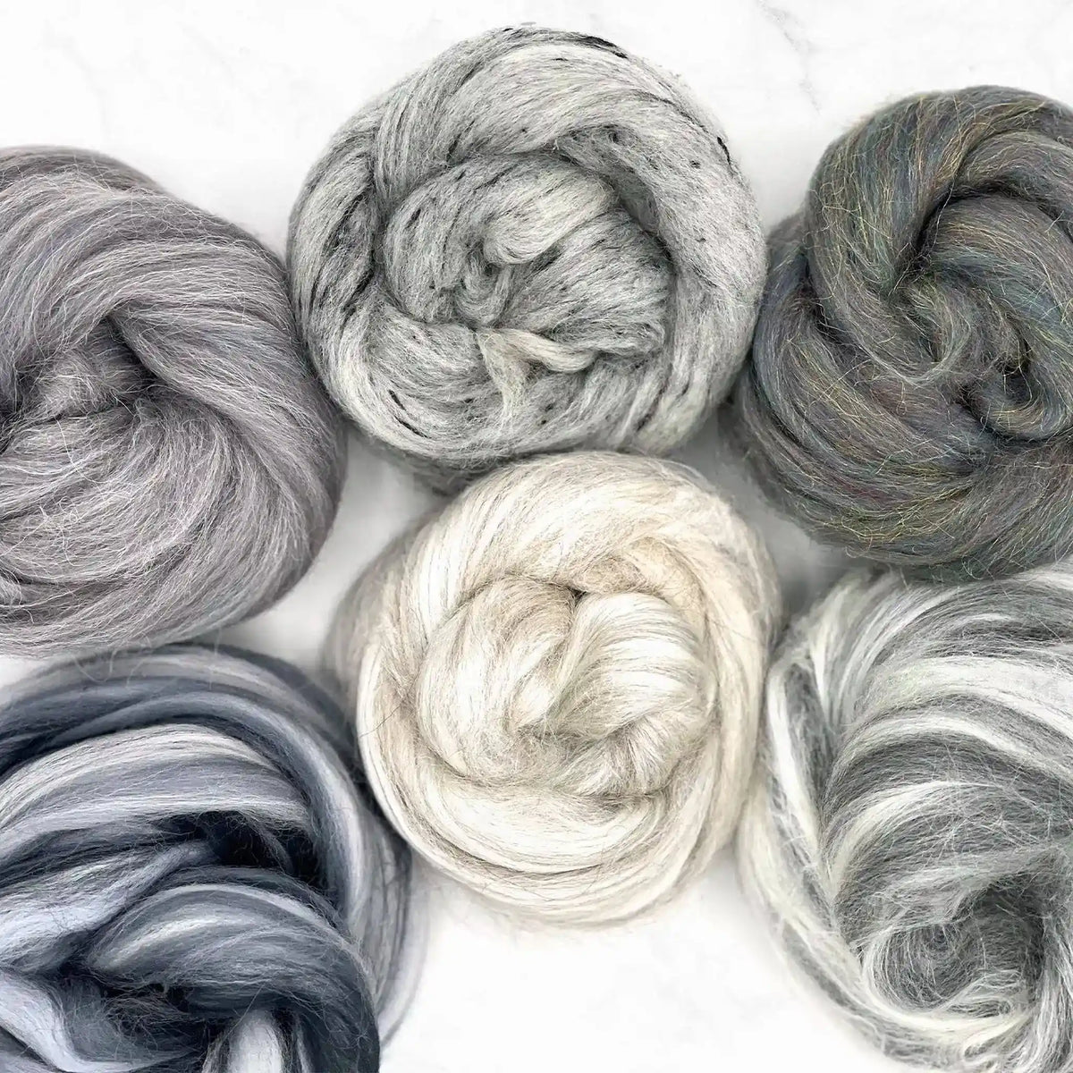 Paradise Fibers Mixed Wool Bag | The Graphite Grey Collection