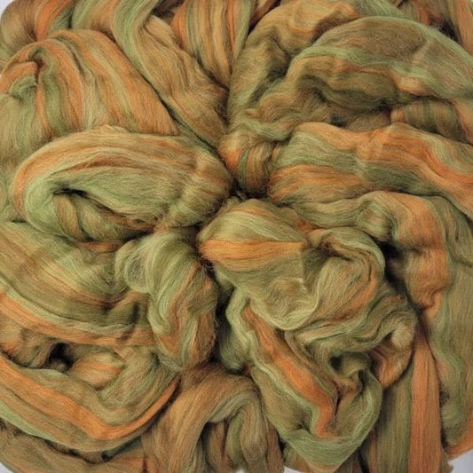 Paradise Fibers Multi - Colored Merino Wool Roving - Sequoia - Paradise Fibers