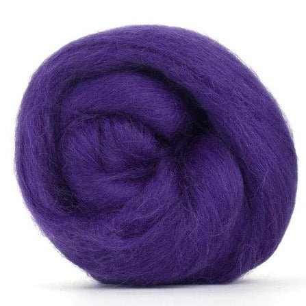 Paradise Fibers Solid Colored Corriedale - Amethyst - Paradise Fibers