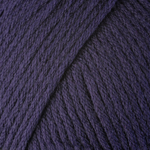 Color Plum 9775. A dark grey purple skein of Berroco Comfort Worsted washable yarn.