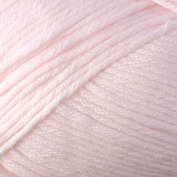 Color Pretty Pink 9705. A pale pink skein of Berroco Comfort Worsted washable yarn.