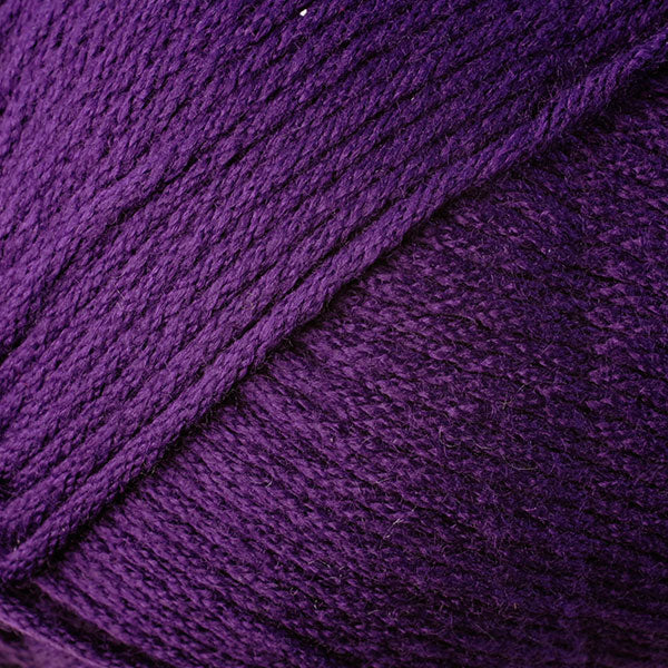 Color Purple 9722. A rich dark purple skein of Berroco Comfort Worsted washable yarn.