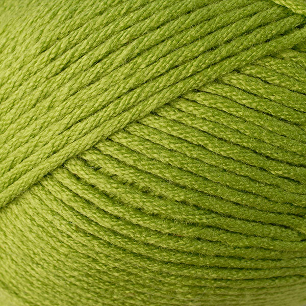 Color Seedling 9740. A lime green skein of Berroco Comfort Worsted washable yarn.