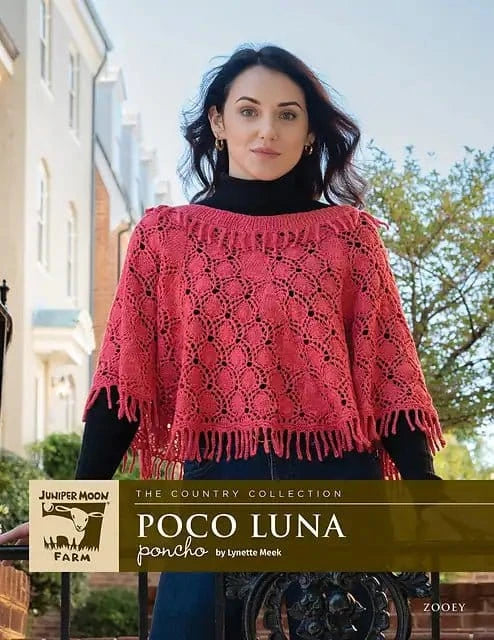 POCO LUNA PONCHO Pattern by Juniper Moon - Leaflet - Paradise Fibers