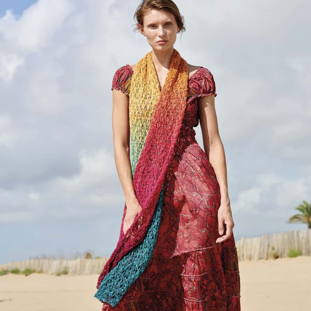 Polynesia Gradient Scarf Pattern - Paradise Fibers