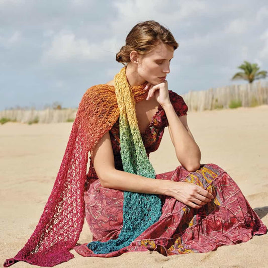 Polynesia Gradient Scarf Pattern - Paradise Fibers