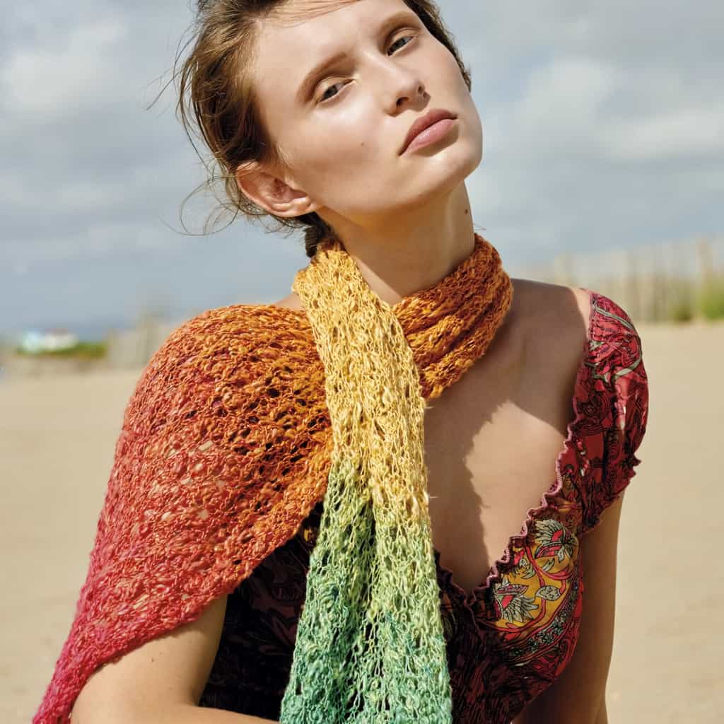 Polynesia Gradient Scarf Pattern - Paradise Fibers