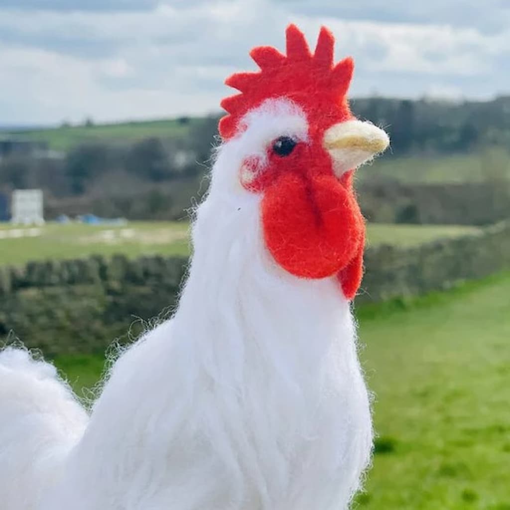 Reggie the Rooster Needle Felting Kit - Paradise Fibers