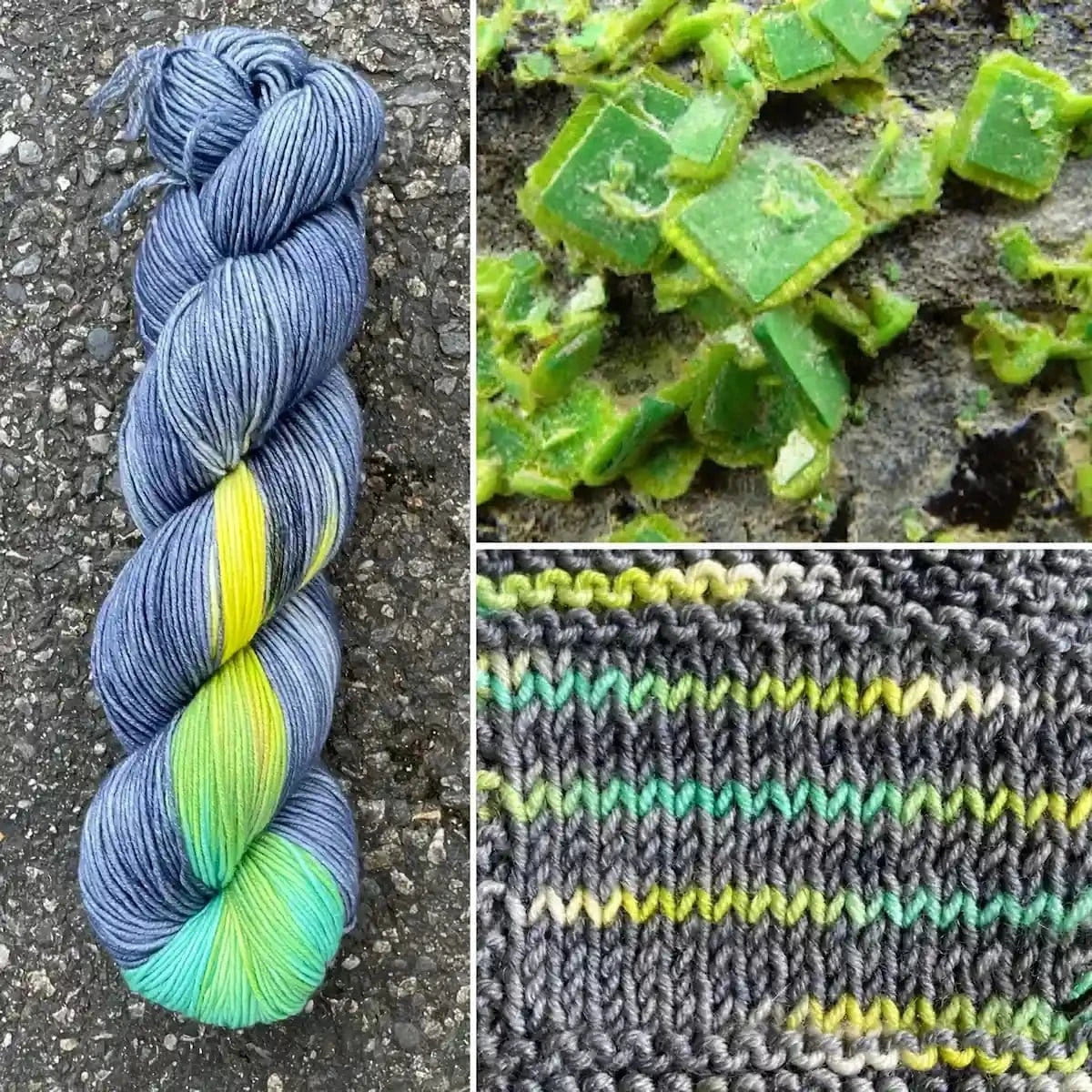 Uranocircite - Superwash Merino Spruce Fingering Yarn