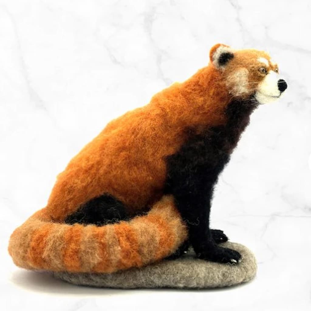 Rudy the Red Panda Needle Felting Kit - Paradise Fibers