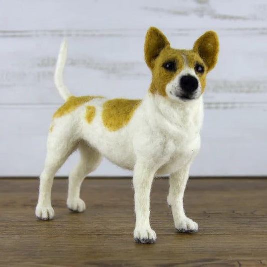 Russell the Jack Russell Needle Felting Kit - Paradise Fibers