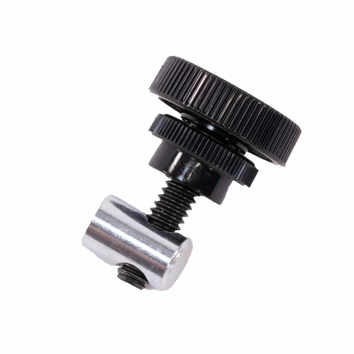 Black turning knob and barrel nut