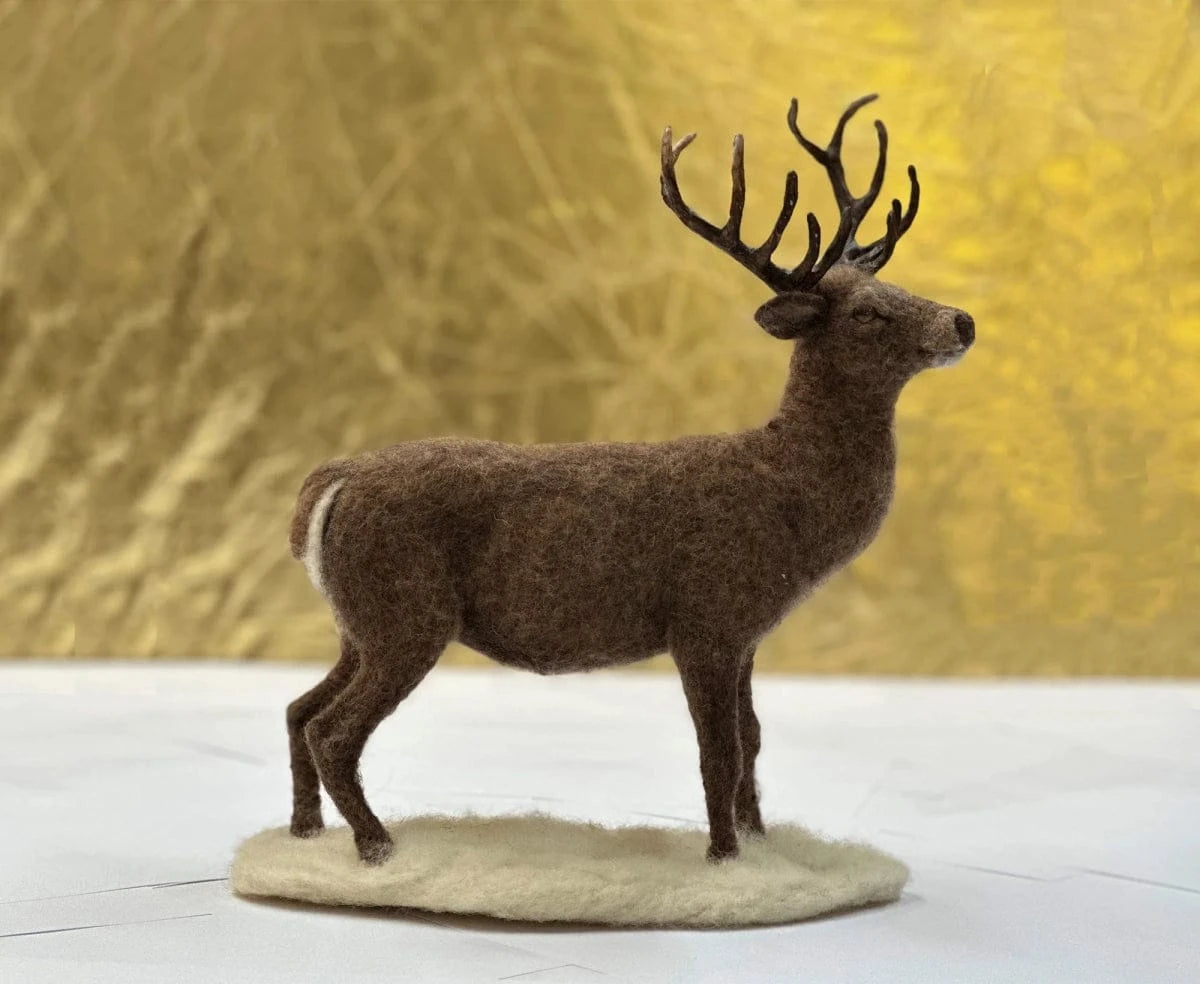 Skylar the Stag Needle Felting Kit - Paradise Fibers