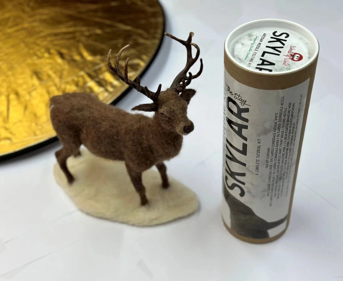 Skylar the Stag Needle Felting Kit - Paradise Fibers