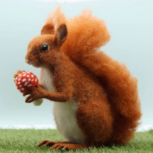 Solly the Squirrel Needle Felting Kit - Paradise Fibers