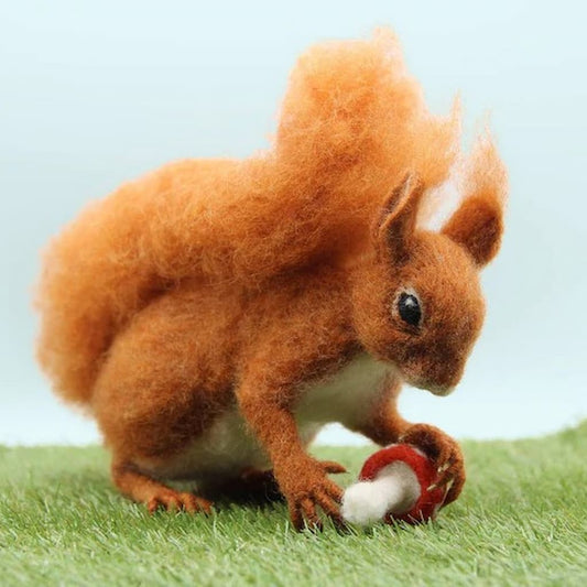 Solly the Squirrel Needle Felting Kit - Paradise Fibers