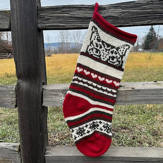 The Stare Cat Christmas Stocking Kit- Makes 1 Stocking