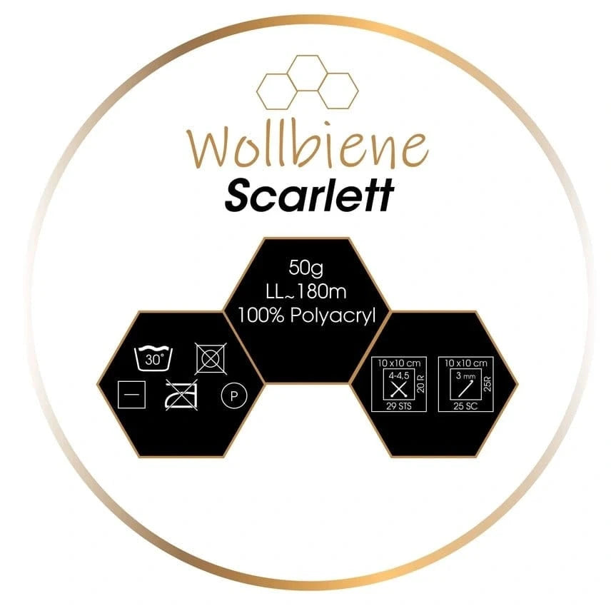 Wollbiene Scarlett Crochet & Knitting Wool - Paradise Fibers