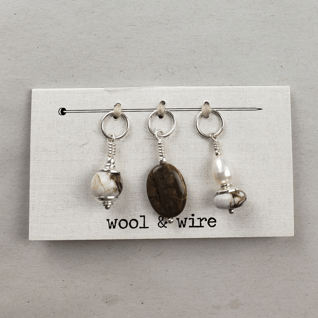 Wool and Wire Stitch Marker Set - Paradise Fibers
