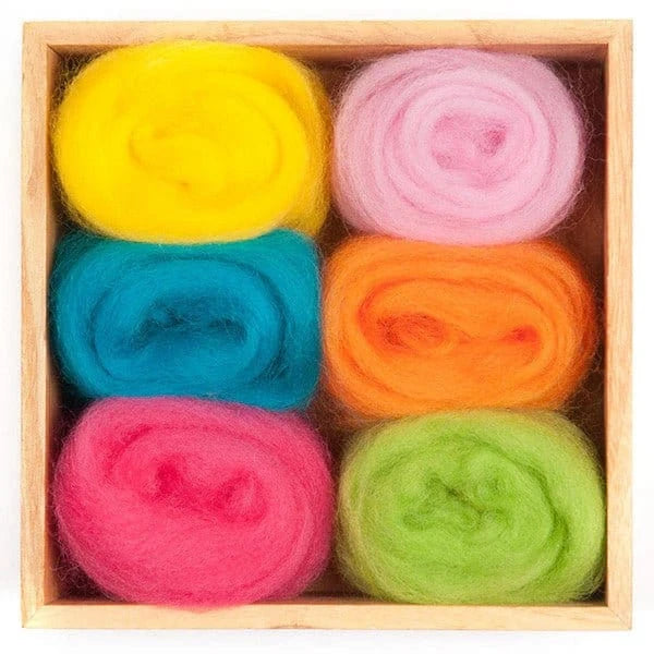 Woolpets Wool Roving Color Packs - Paradise Fibers