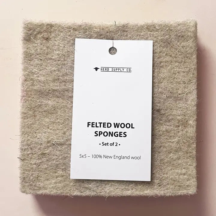 Herd Supply Felted Wool Sponge Set 5x5