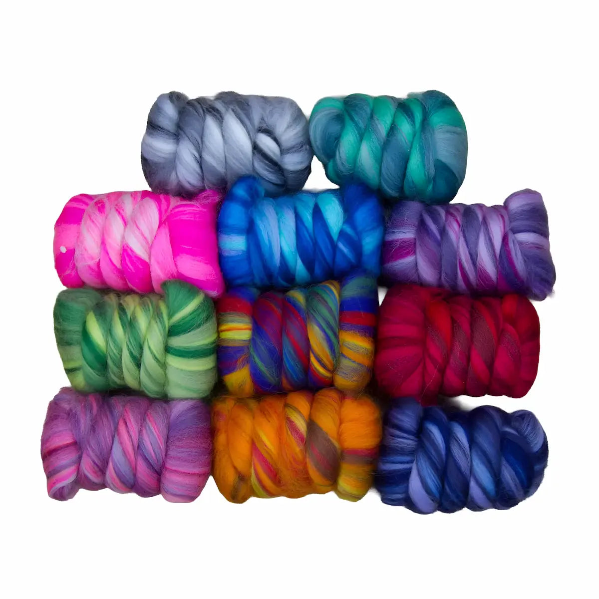 Northern Lights Multi-Colored Merino Fiber Blend - Mixed Bag