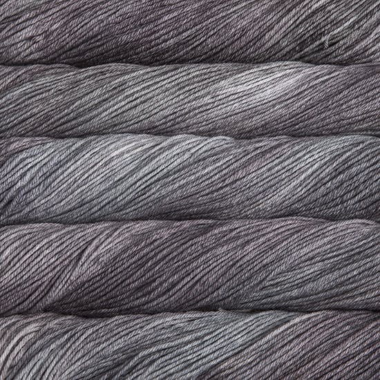 Malabrigo Sock Yarn in Plomo - a variegated light to mid grey colorway