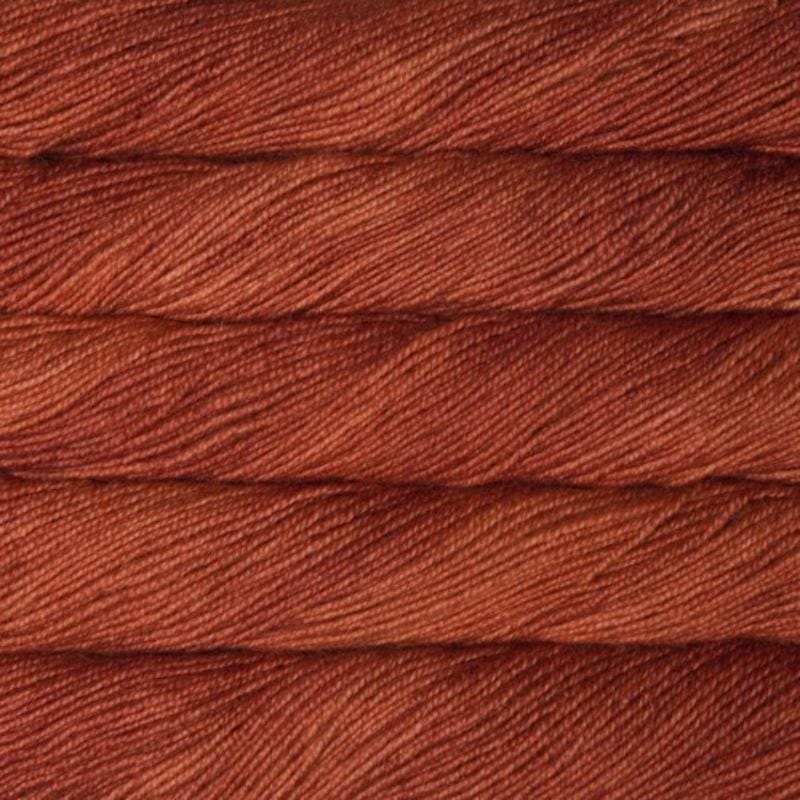 Malabrigo Dos Tierras DK Yarn in Flama 089- a tonal orange colorway