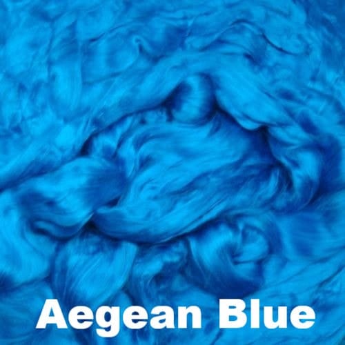 Ashland Bay Dyed Bamboo Top Fiber - 1oz-Fiber-1oz-Aegean Blue-