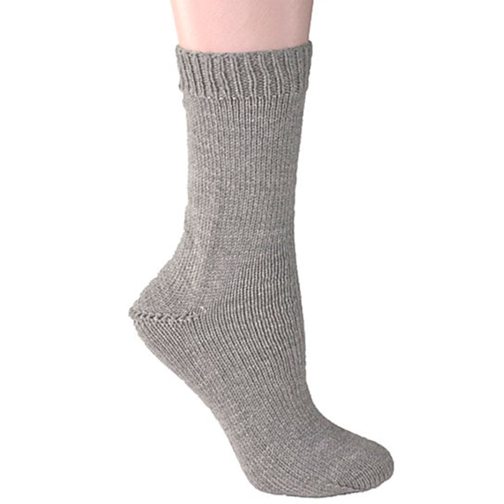 Color Ash Gray 1770. A solid color Grey skein of Berroco Comfort wool-free sock yarn.