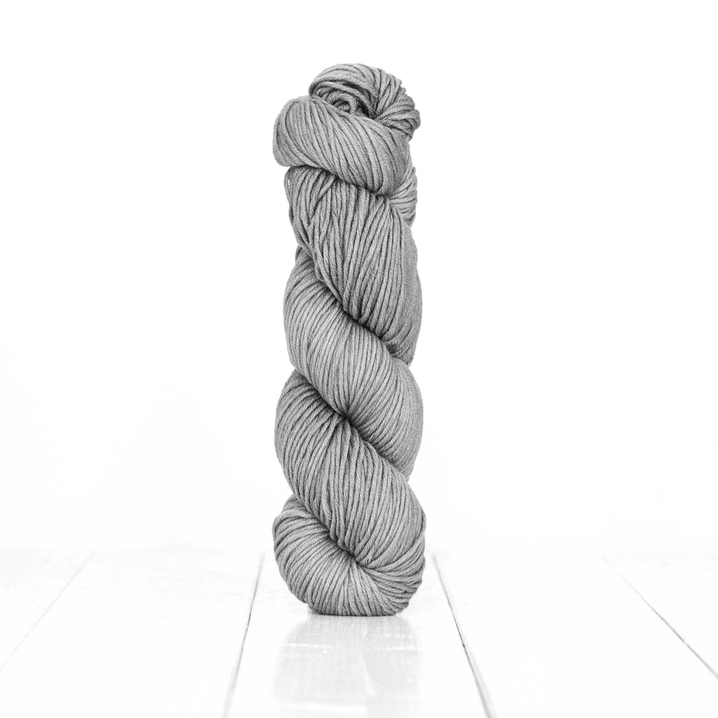  Color Mint, hand-dyed skein of yarn, light grey color produced from natural mint.