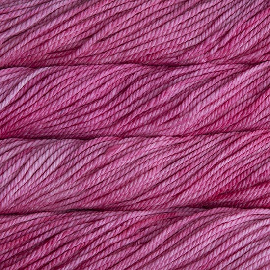 Malabrigo Chunky Yarn in Shocking Pink - a tonal pink colorway