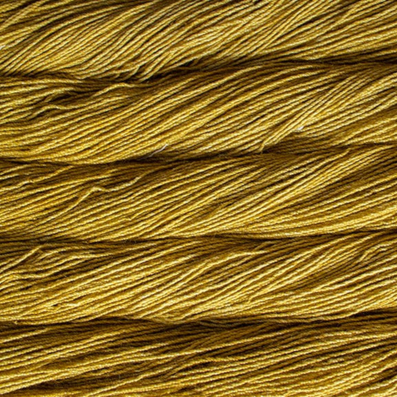 Malabrigo Dos Tierras DK Yarn in Frank Ochre - a tonal yellow colorway