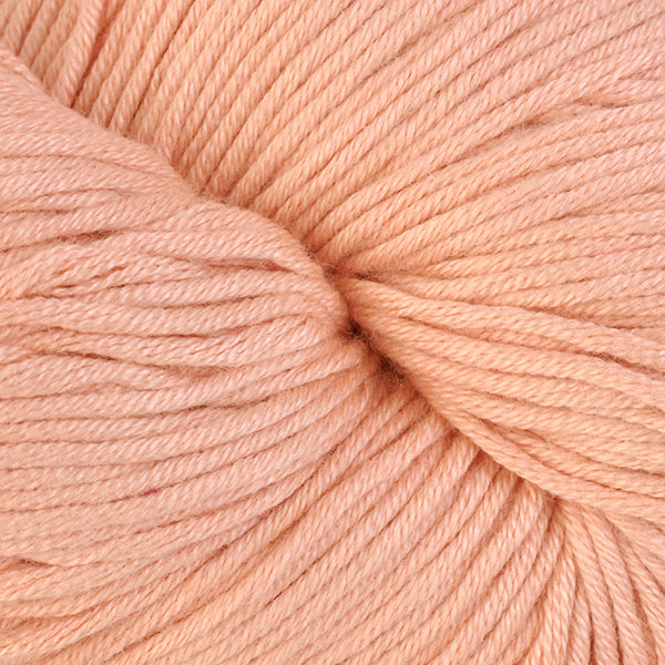 Cumberland 1612, a light coral skein of Berroco's worsted weight Modern Cotton.