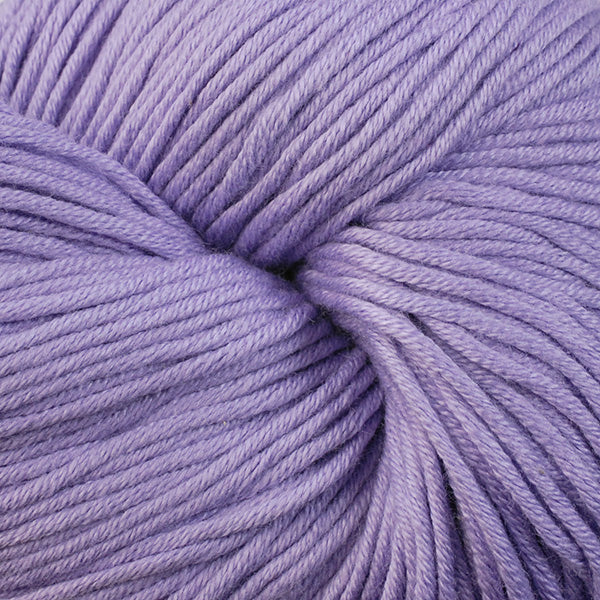 East Bay 1617, a pastel violet skein of Berroco's worsted weight Modern Cotton.