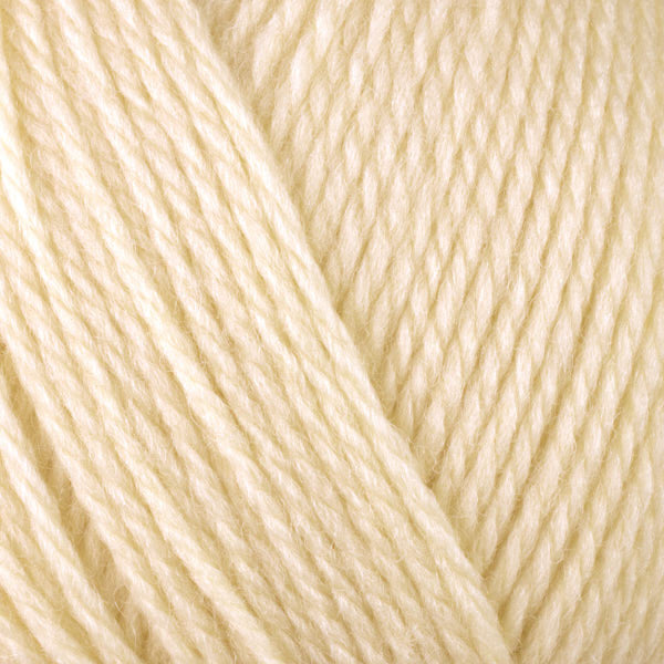 Daffodil 8308, a pastel yellow skein of washable DK weight Ultra Wool yarn.