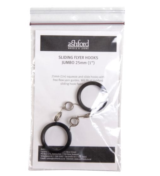 Ashford Standard & Jumbo Flyer Hooks (2 Pack)-Spinning Wheel Accessory-25mm-