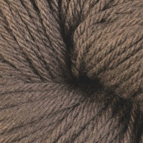 Berroco Vintage Worsted weight yarn in the color Taupe 5130, a medium brown.