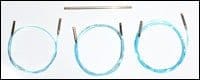 Addi Click Turbo and Long Tip Lace Cords, 3 - pack with Connector - Paradise Fibers