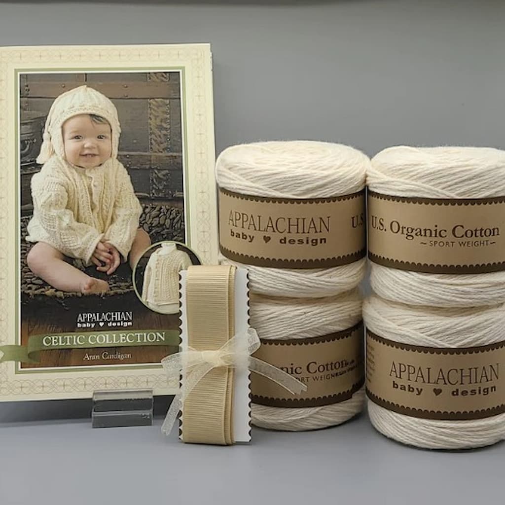Appalachian Baby Designs Aran Cardigan Kit - Paradise Fibers