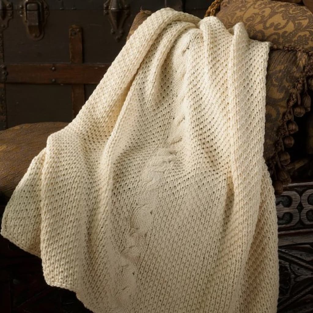Appalachian Baby Irish Cable Stroller Blanket Kit - Paradise Fibers