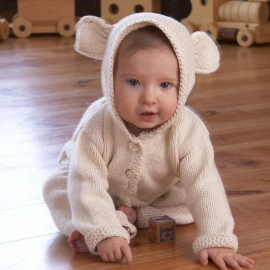 Appalachian Baby Lamb's Ear Cardigan Kit - Paradise Fibers
