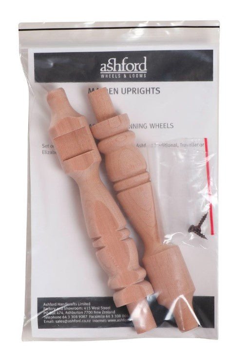 Ashford Pair of Maiden Uprights - for Traditional, Traveller, & Elizabeth - Paradise Fibers